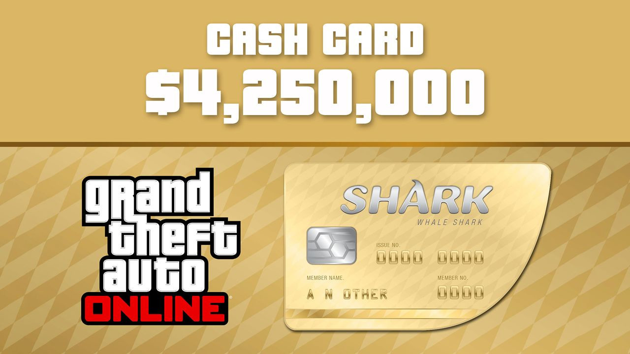 Grand Theft Auto Online - $4,250,000 The Whale Shark Cash Card PC Activation Code