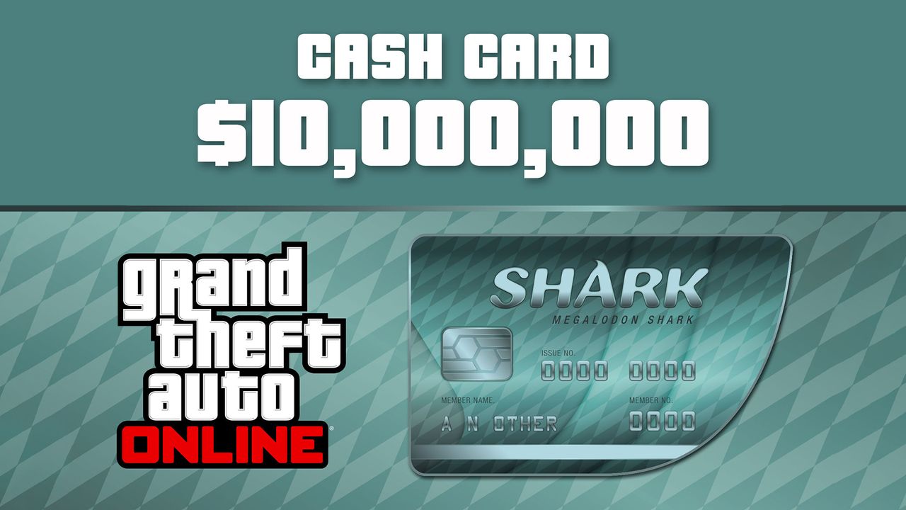 Grand Theft Auto Online - $10,000,000 Megalodon Shark Cash Card PC Activation Code EU