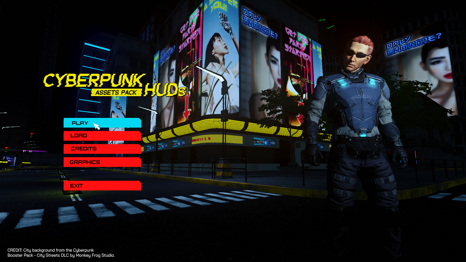 GameGuru MAX Cyberpunk Asset Pack - HUD's DLC PC Steam