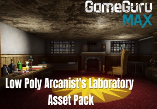 GameGuru MAX - Low Poly Asset Pack - Arcanist's Labratory DLC PC Steam CD Key screenshot 1
