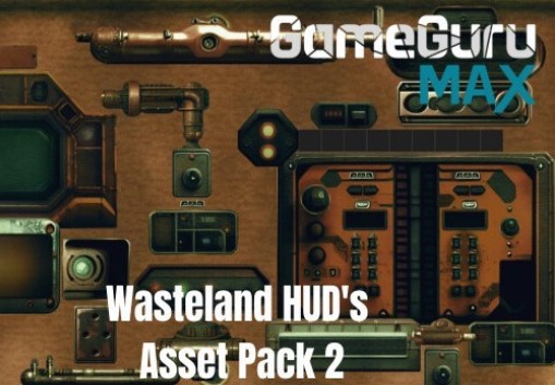 GameGuru MAX Wasteland Asset Pack - HUD's Volume 2 DLC PC Steam CD Key screenshot 1