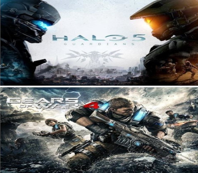 Gears of War 4 and Halo 5 Guardians Bundle Xbox One Key