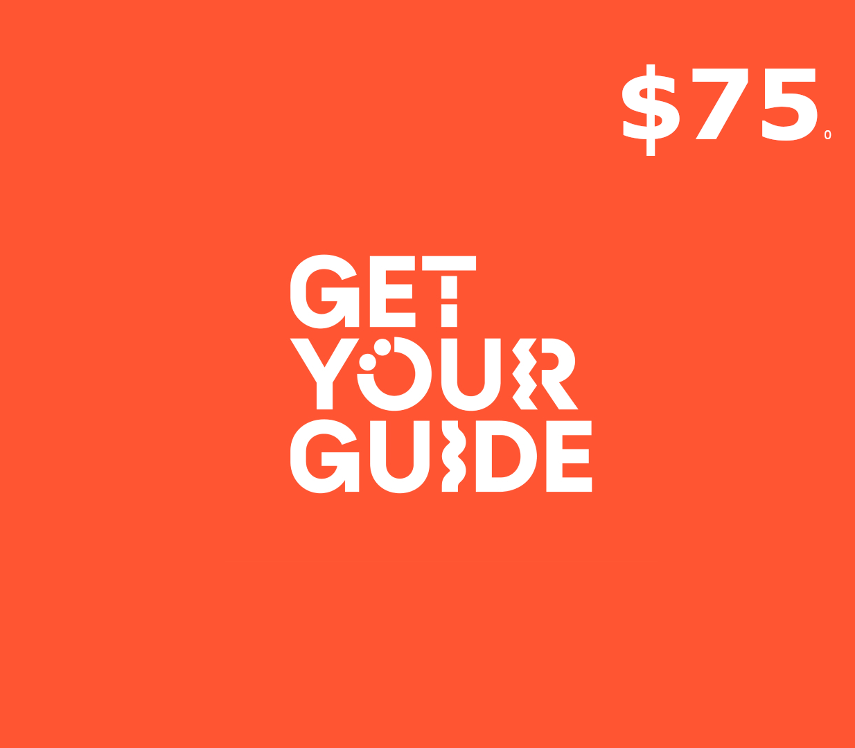 GetYourGuide $75 Gift Card US