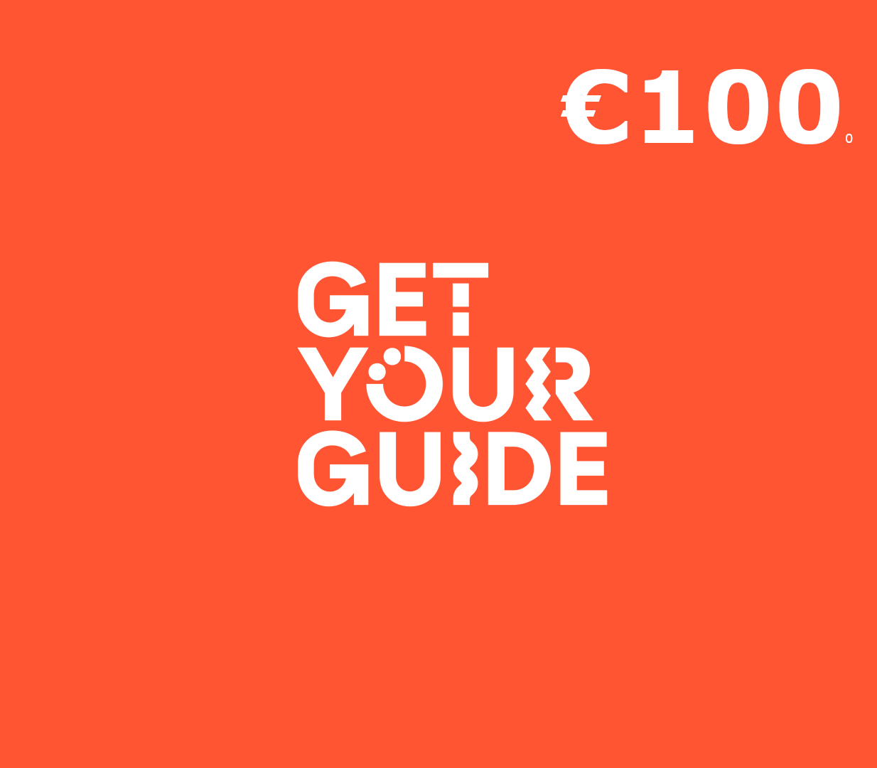 GetYourGuide €100 Gift Card