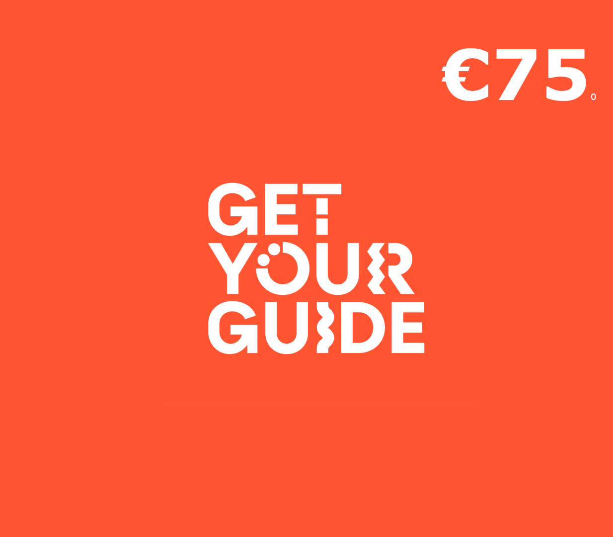 GetYourGuide €75 Gift Card