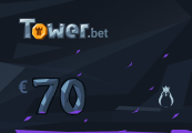 Tower.bet 70 EUR In BTC Gift Card