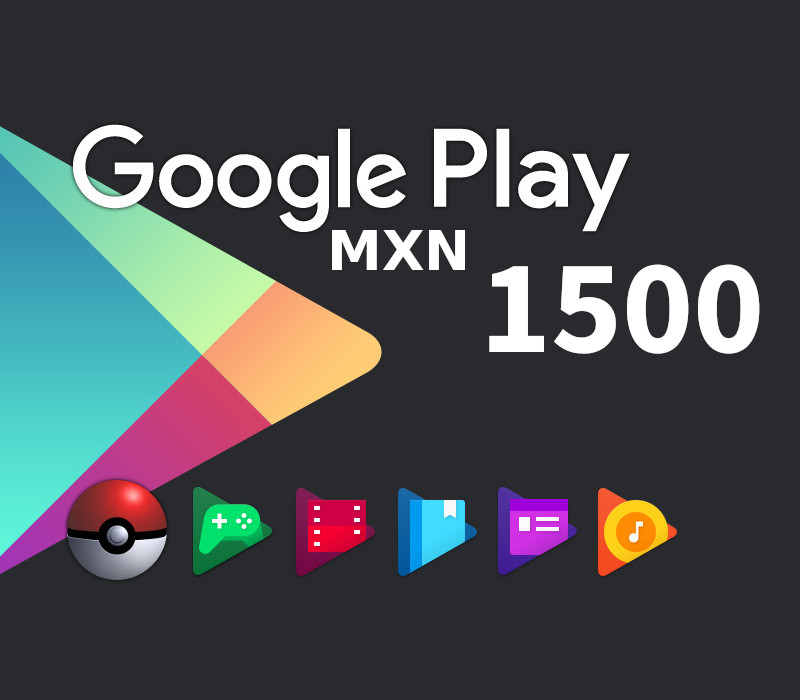 

Google Play Mex$1500 MXN Gift Card