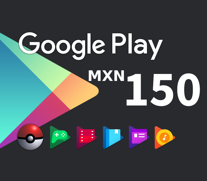 

Google Play Mex$150 MXN Gift Card