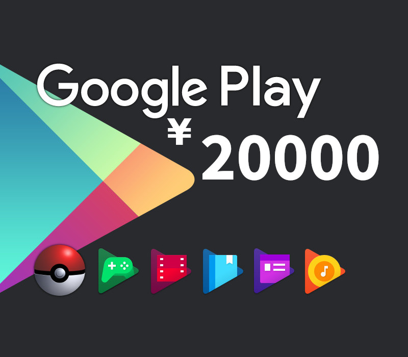 

Google Play ¥20000 JP Gift Card