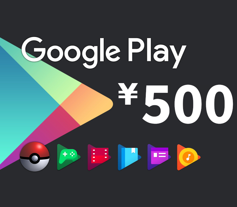 

Google Play ¥500 JP Gift Card