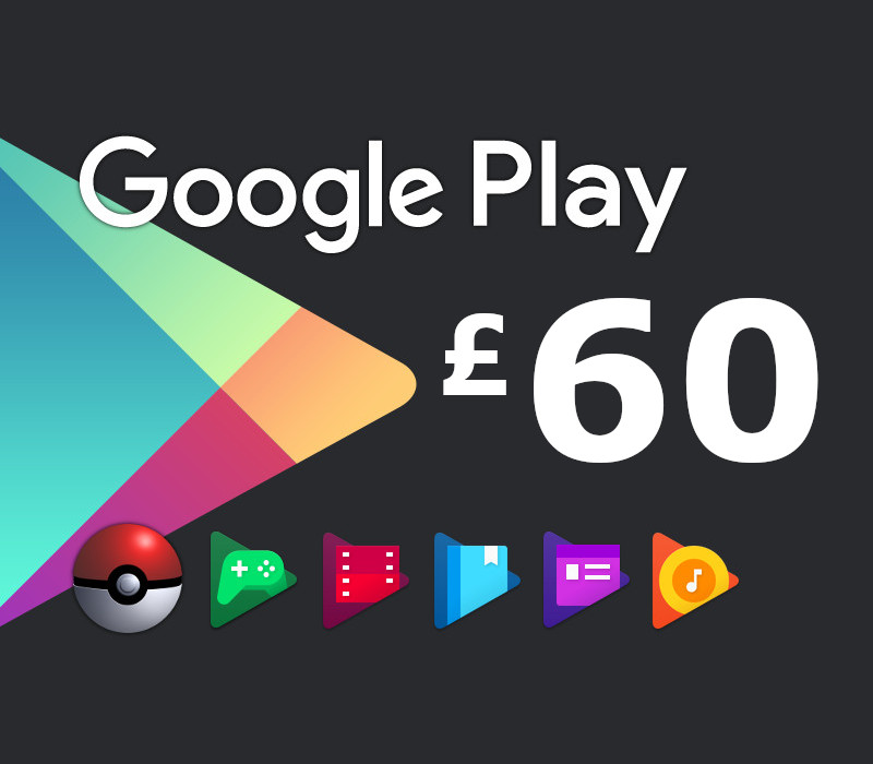 

Google Play £60 UK Gift Card