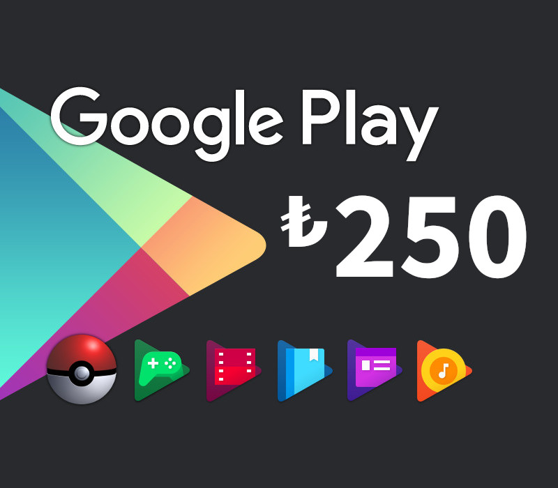 

Google Play ₺250 TR Gift Card