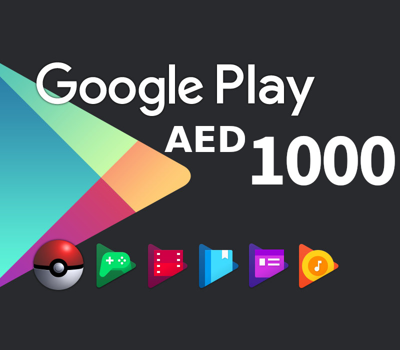 

Google Play AED 1000 AE Gift Card