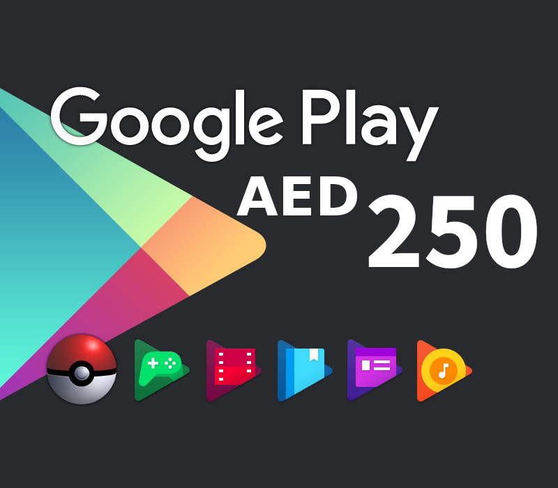 

Google Play AED 250 AE Gift Card