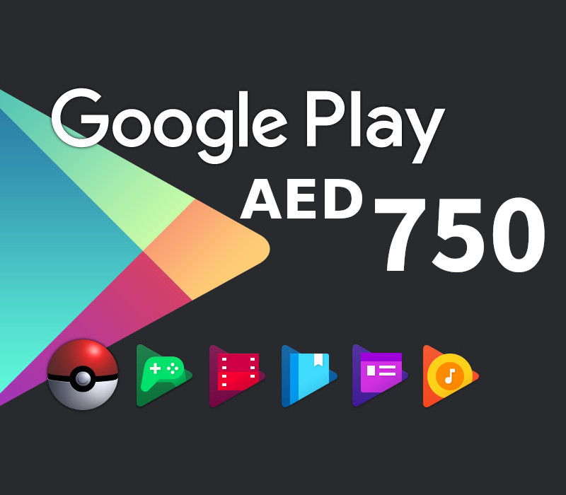 

Google Play AED 750 AE Gift Card