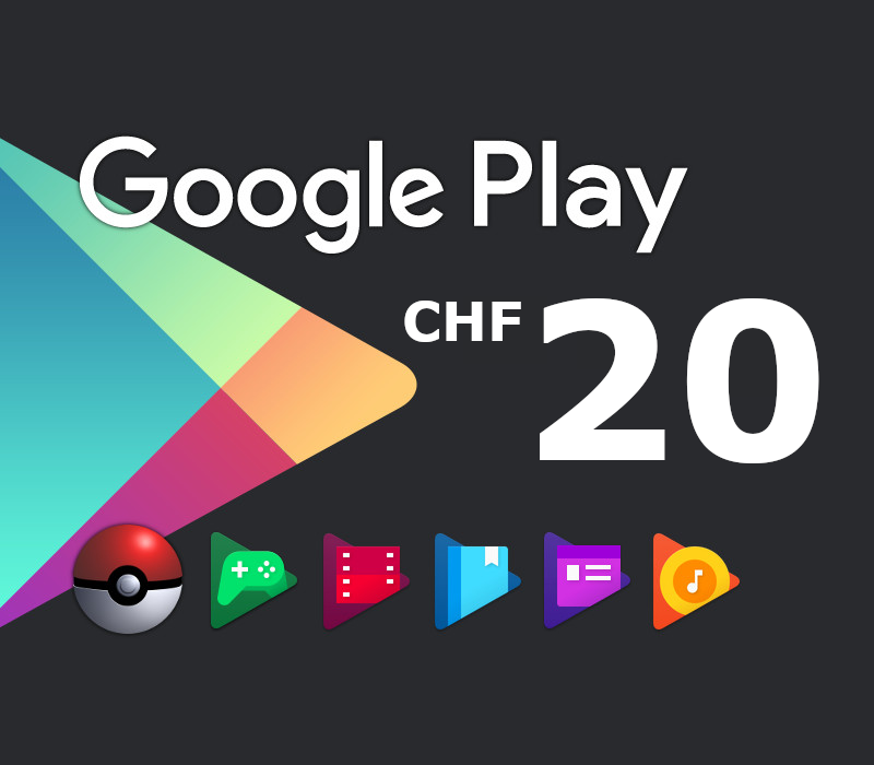 

Google Play CHF 20 CH Gift Card