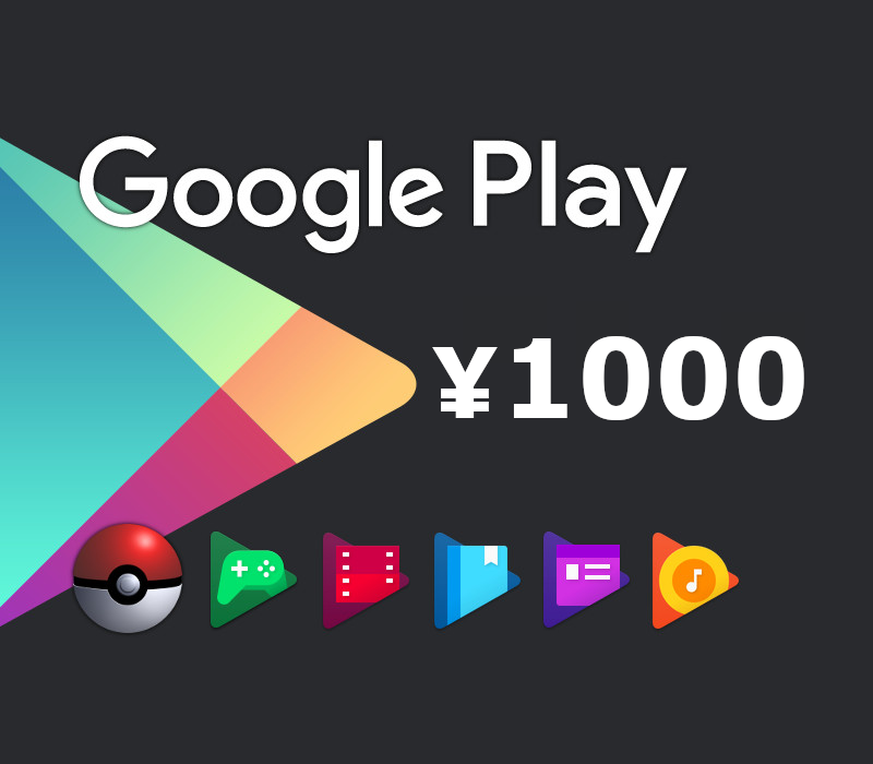 

Google Play ¥1000 JP Gift Card