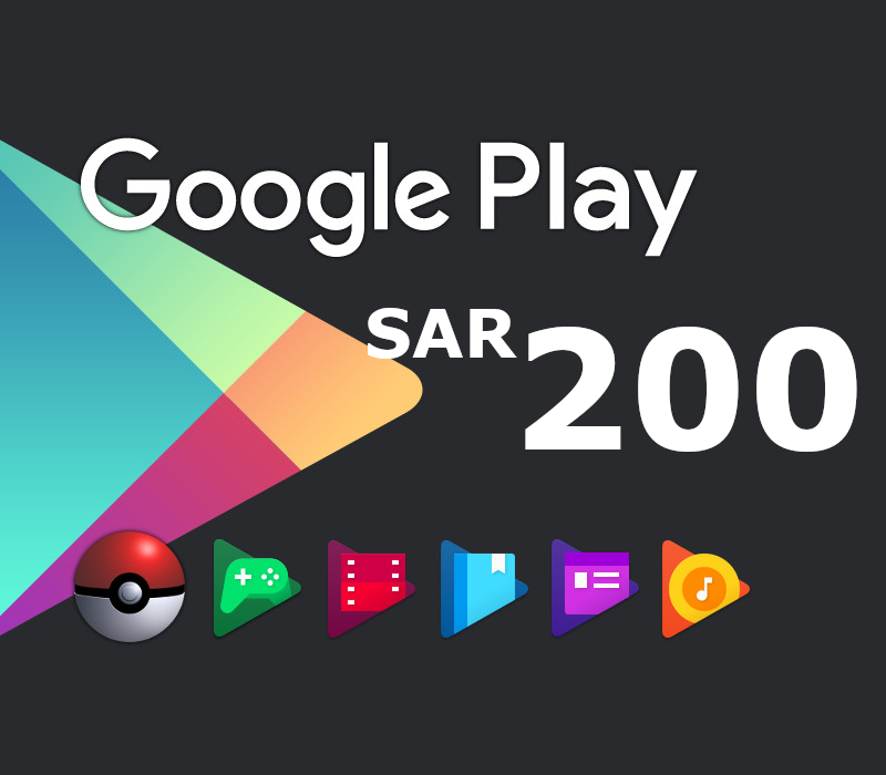 

Google Play SAR 200 SA Gift Card