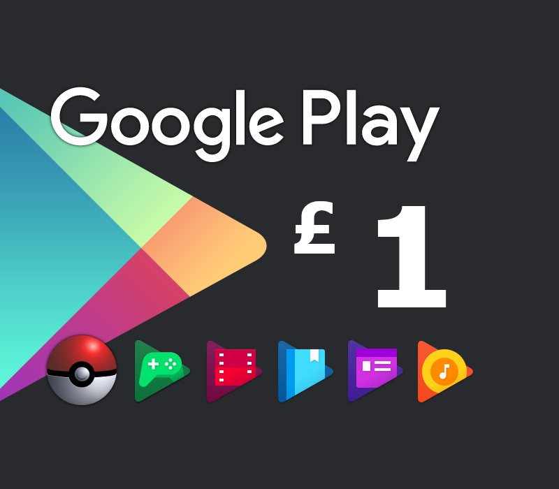 

Google Play £1 UK Gift Card