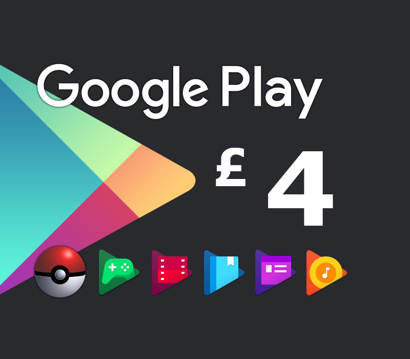 

Google Play £4 UK Gift Card