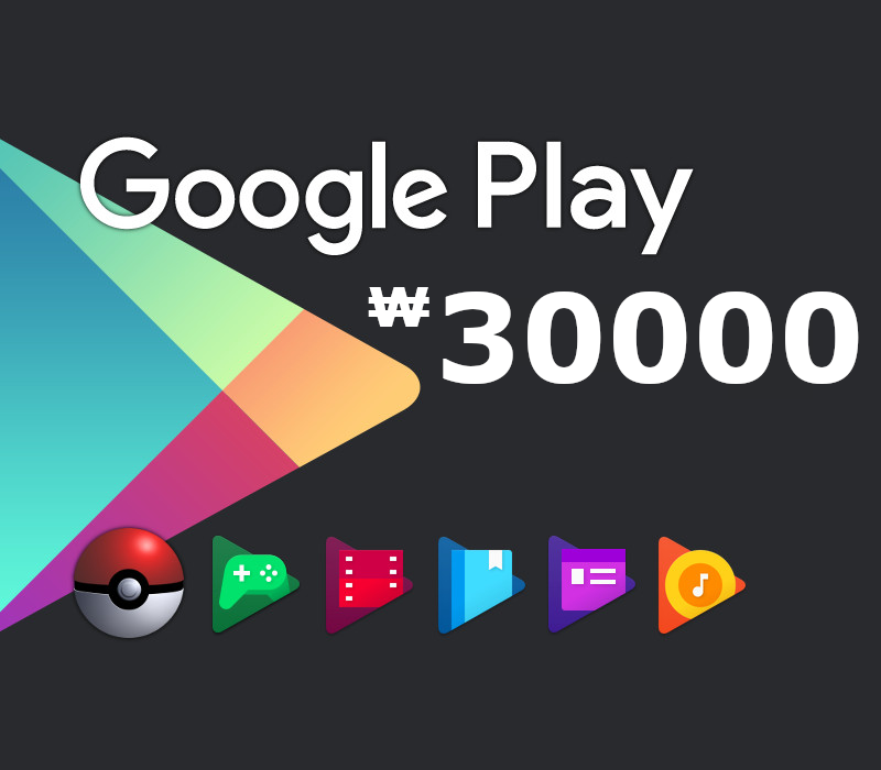 

Google Play ₩30000 KR Gift Card