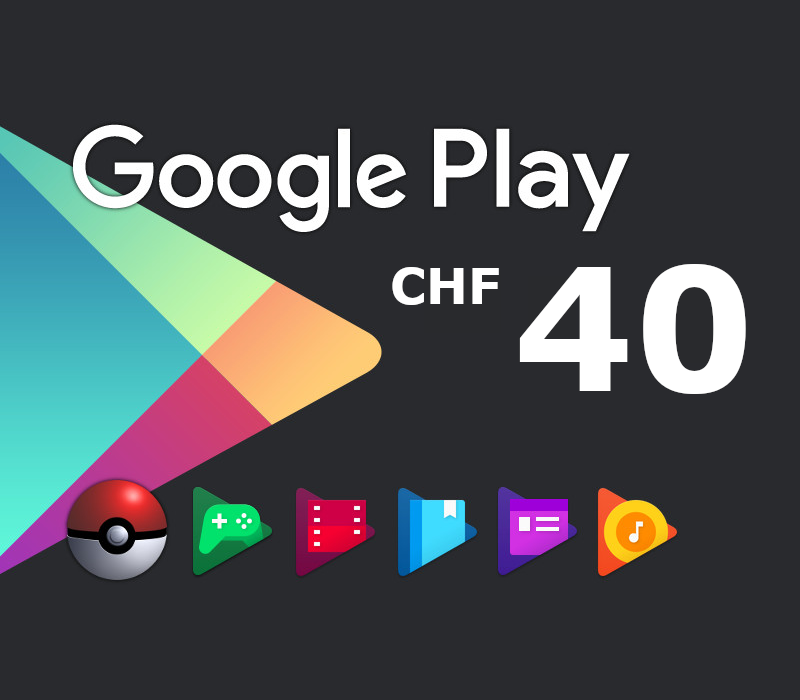 

Google Play CHF 40 CH Gift Card