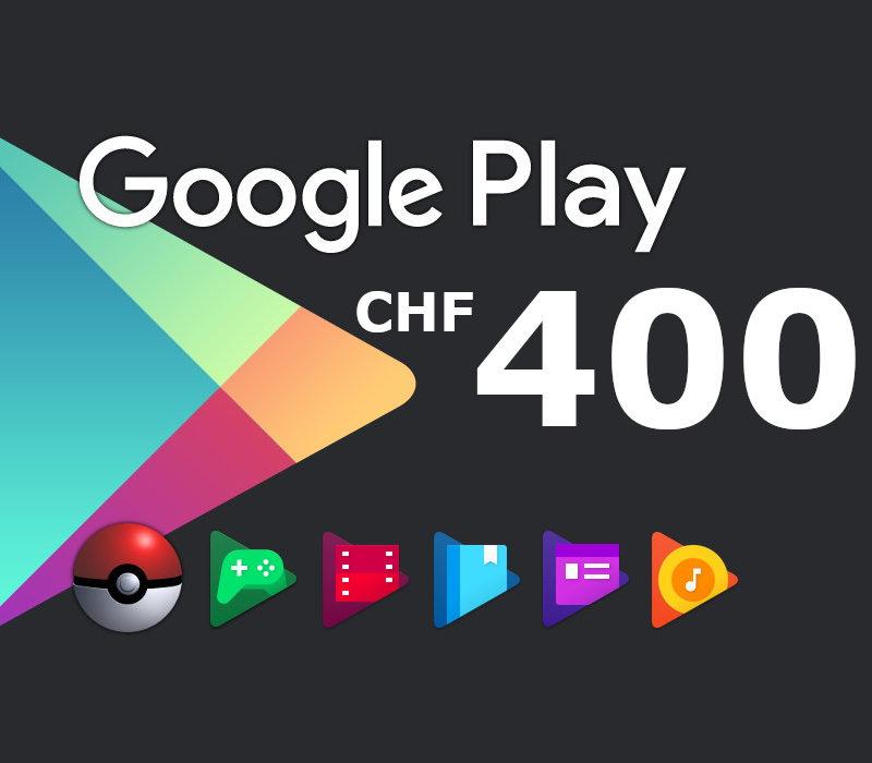 

Google Play CHF 400 CH Gift Card