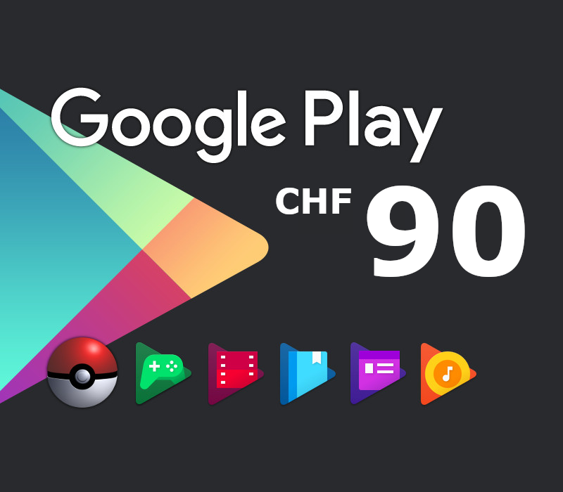 

Google Play CHF 90 CH Gift Card