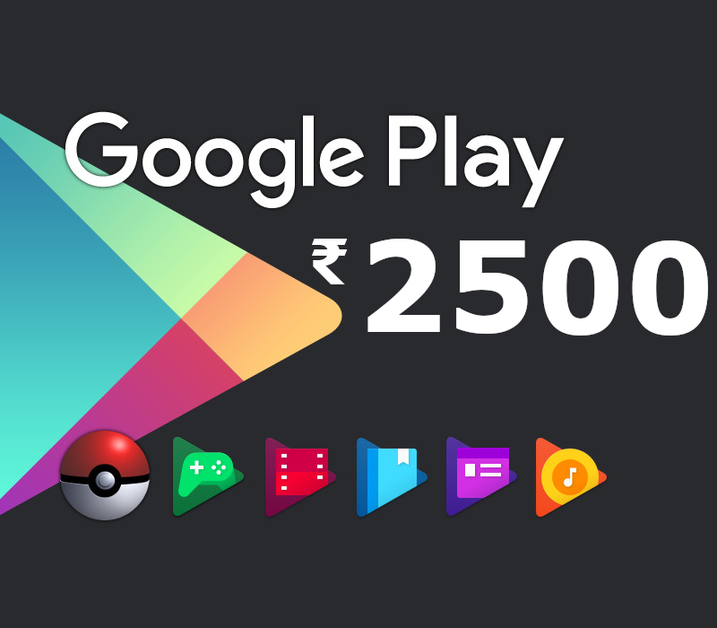 

Google Play ₹2500 IN Gift Card