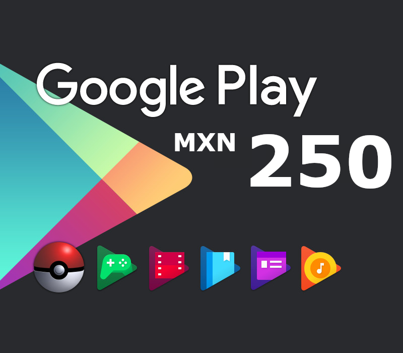 

Google Play Mex$250 MXN Gift Card