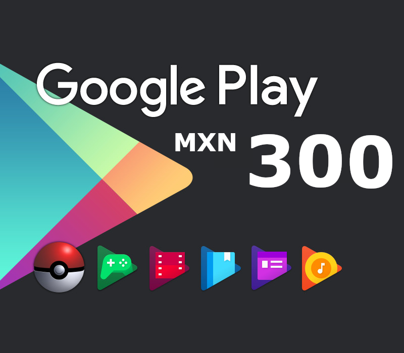 

Google Play Mex$300 MXN Gift Card