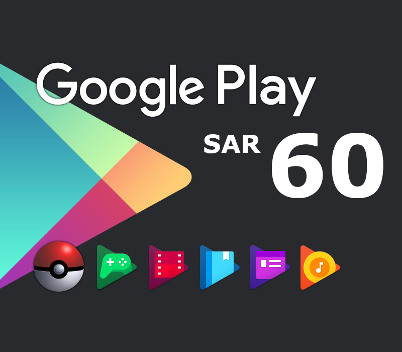 

Google Play SAR 60 SA Gift Card