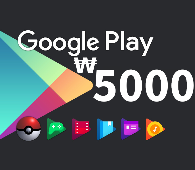 cover Google Play 5000 ₩ KR Gift Card