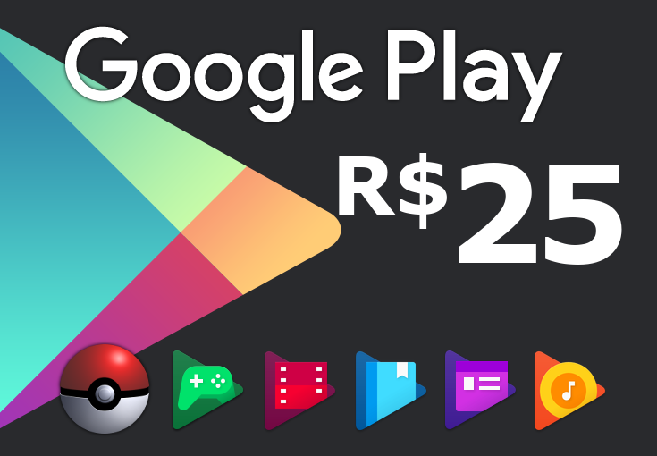 Google Play 25 BRL BR Gift Card