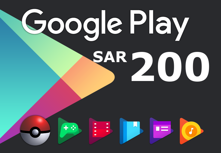 Google Play SAR 200 SA Gift Card