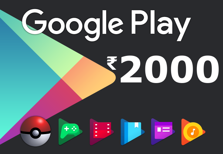 Google Play ₹2000 IN Gift Card