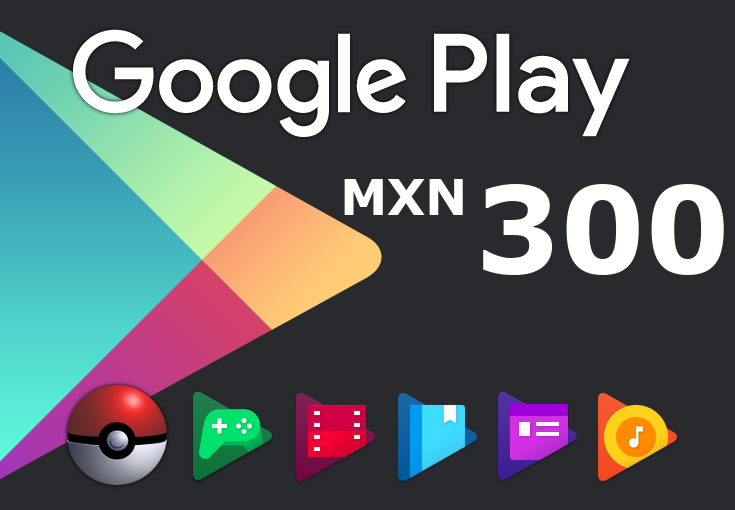 Google Play Mex$300 MXN Gift Card