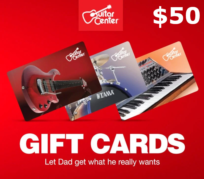 Guitar Center $50 Gift Card US