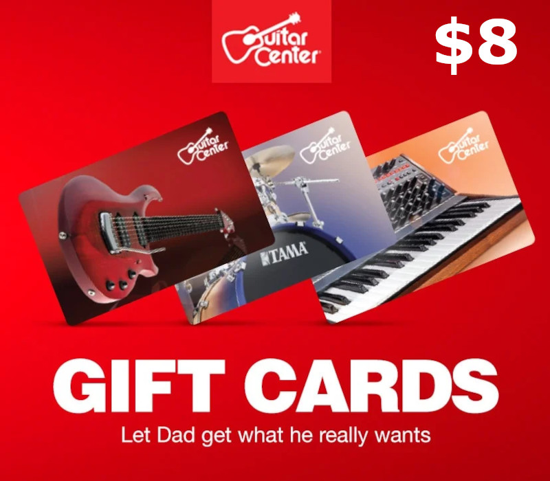 

Guitar Center $8 Gift Card US