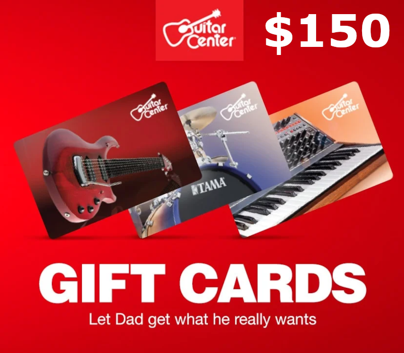 Guitar Center $150 Gift Card US