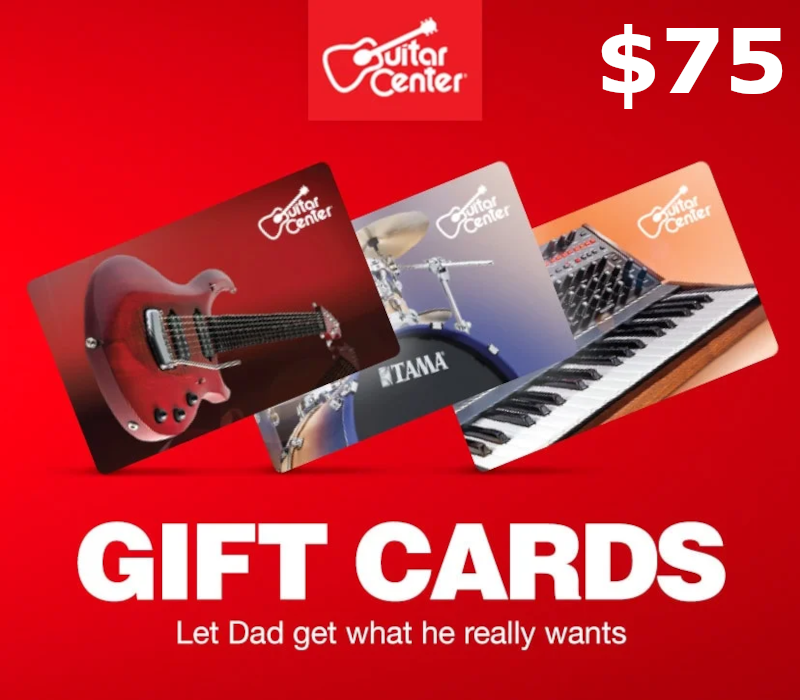 Guitar Center $75 Gift Card US