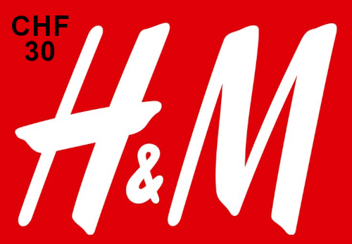 H&M 30 CHF Gift Card CH