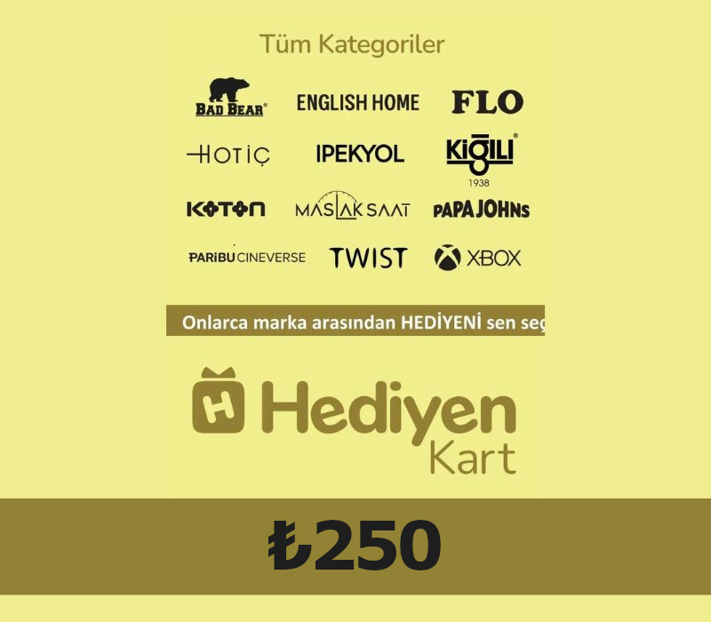 

Hediyen KART - All Access ₺250 Gift Card TR