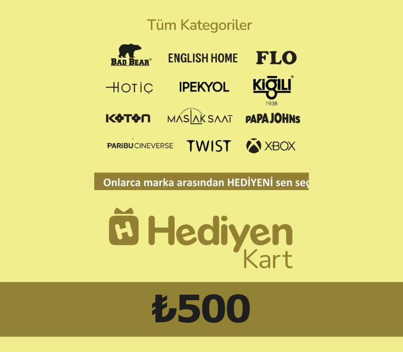 

Hediyen KART - All Access ₺500 Gift Card TR