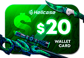 Hellcase.com 20 USD Wallet Card Code