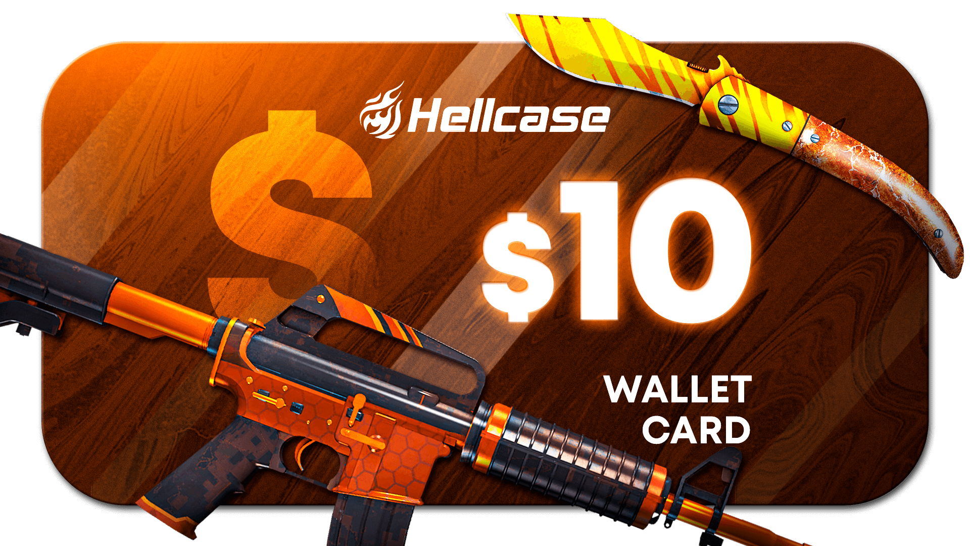 Hellcase.com 10 USD Wallet Card Code