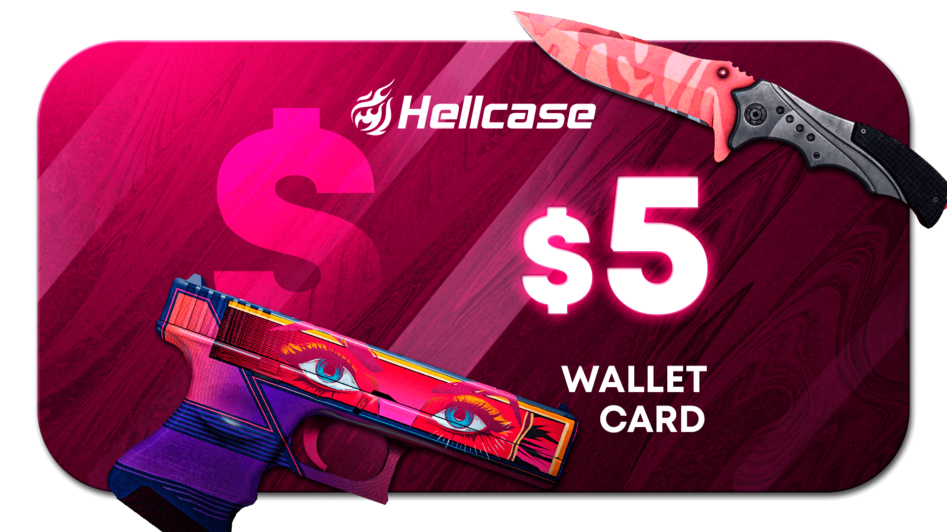 Hellcase.com 5 USD Wallet Card Code