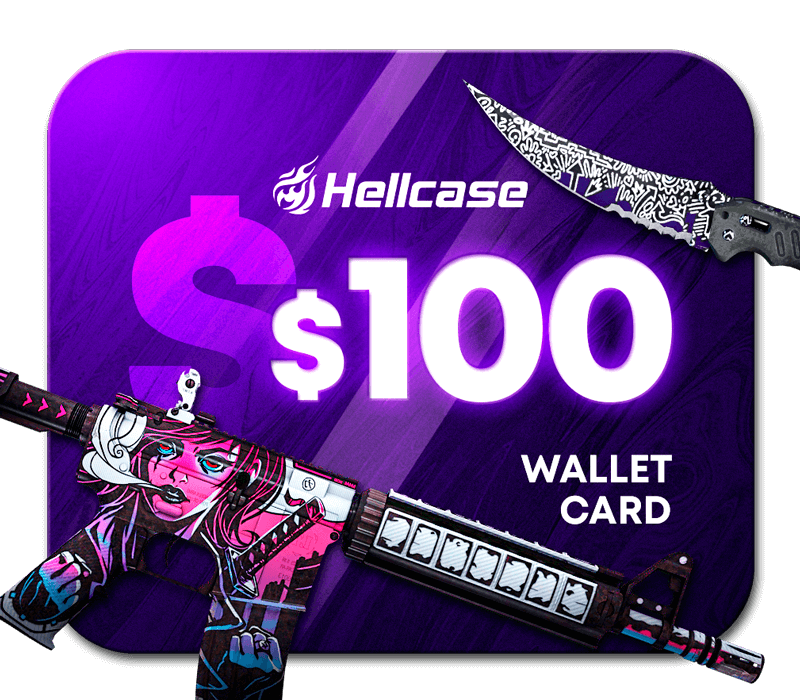 

Hellcase.com 100 USD Wallet Card Code