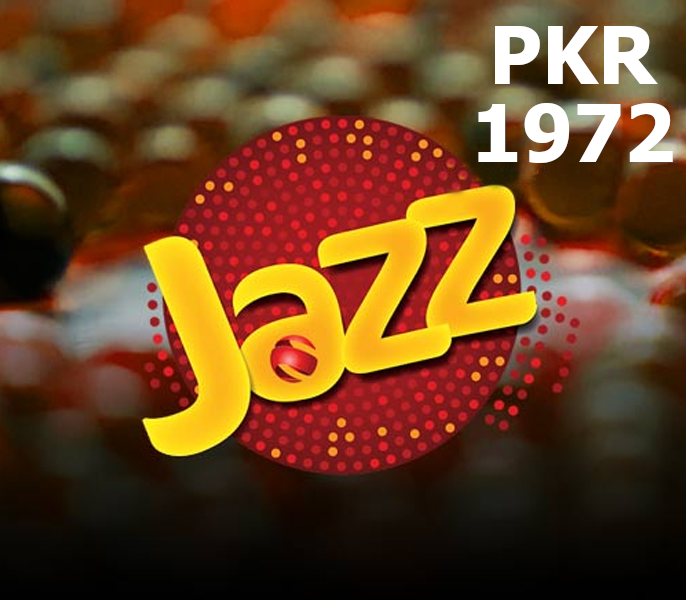 

Jazz 1972 PKR Mobile Top-up PK