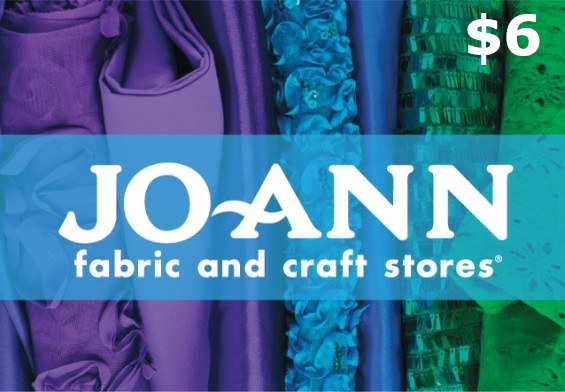 JoAnn Fabrics $6 Gift Card US